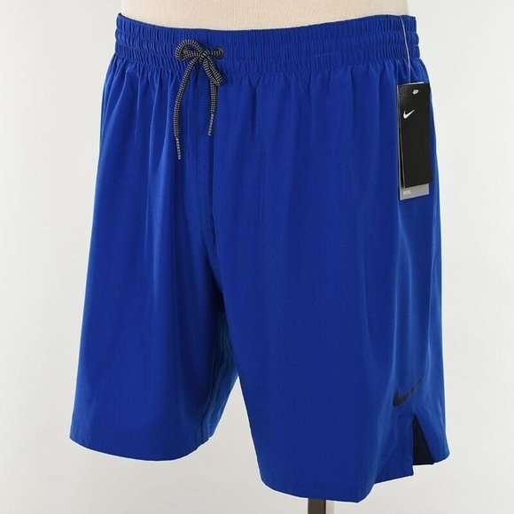 NIKE Mens Game Royal Blue 7" VOLLEY Quick Dry Swim Trunks Shorts XXL NWT - Picture 1 of 2